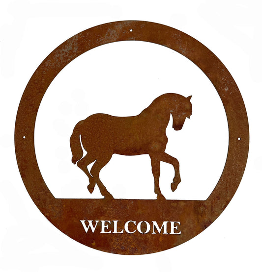 Horse Welcome Wall Art