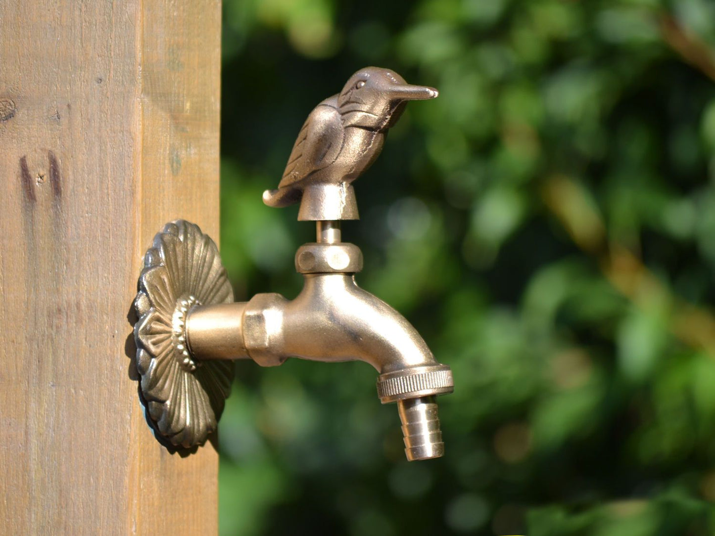 Kingfisher Ornamental Brass Garden Tap