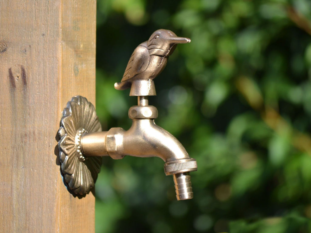 Kingfisher Ornamental Brass Garden Tap - Garden Shop Online
