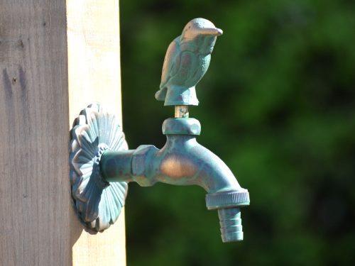 Kingfisher Ornamental Verdigris Garden Tap