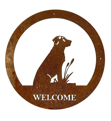 Labrador Welcome Wall Art - Garden Shop Online
