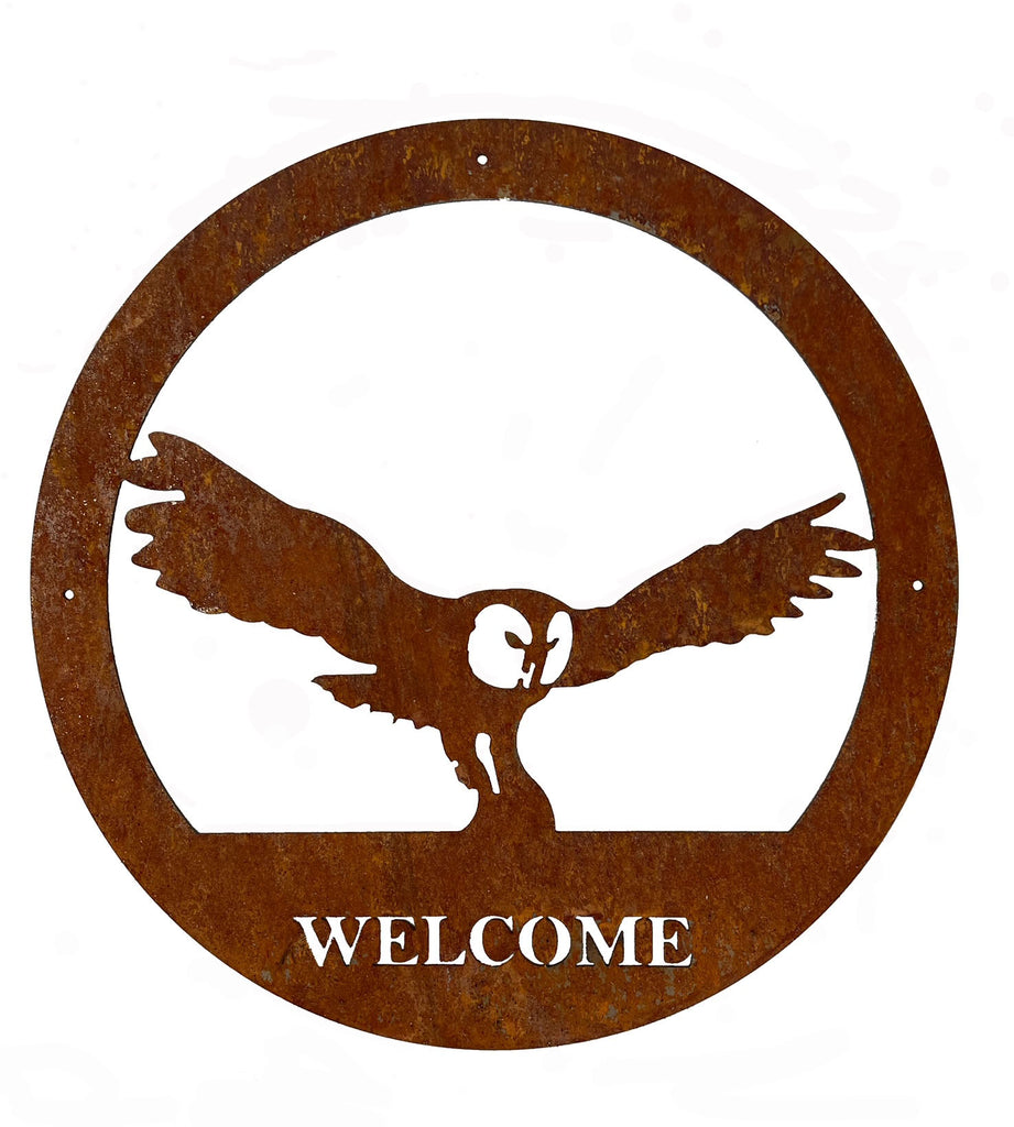 Owl Welcome Wall Art - Garden Shop Online
