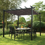 Rowlinson Latina Canopy Pergola 3m x 3m Grey