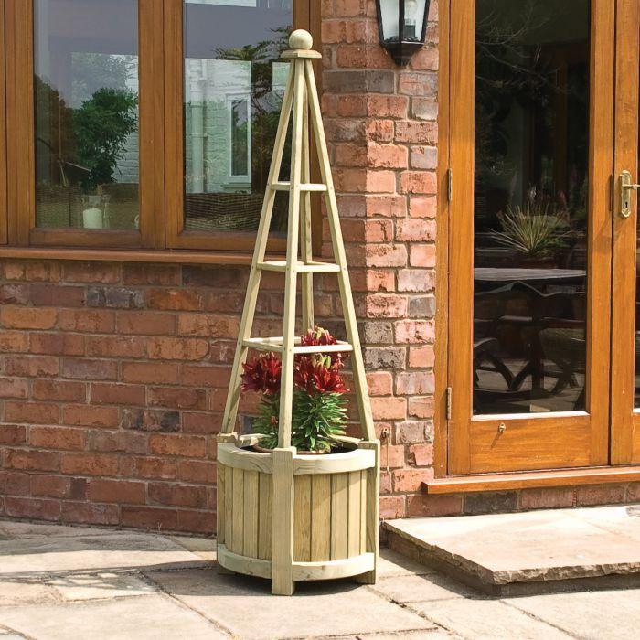 Rowlinson Marberry Obelisk Planter - Garden Shop Online