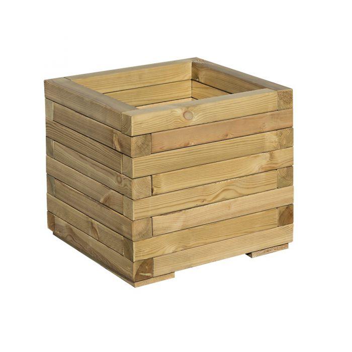 Rowlinson Wooden Square Patio Planter - Garden Shop Online