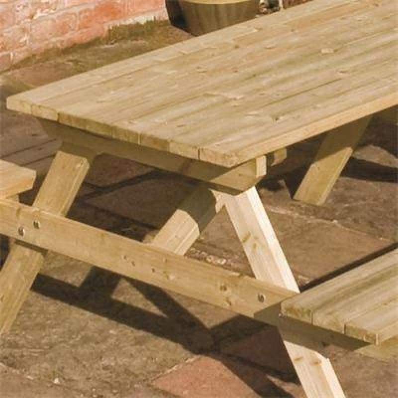 Rowlinson 5 Picnic Bench - Garden Benches