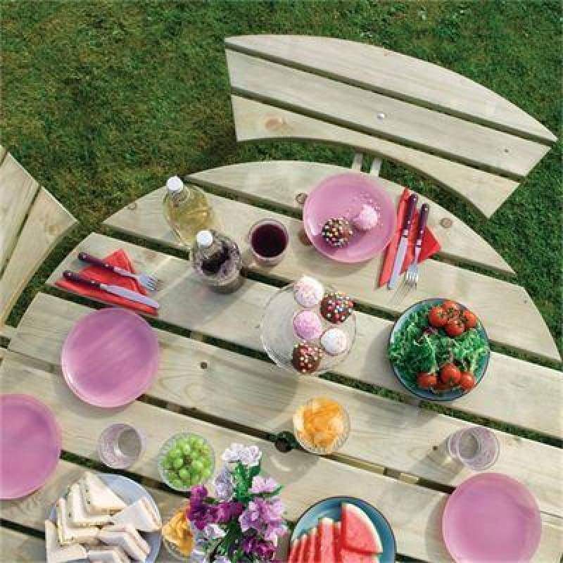 Rowlinson Round Picnic Table - Picnic Tables