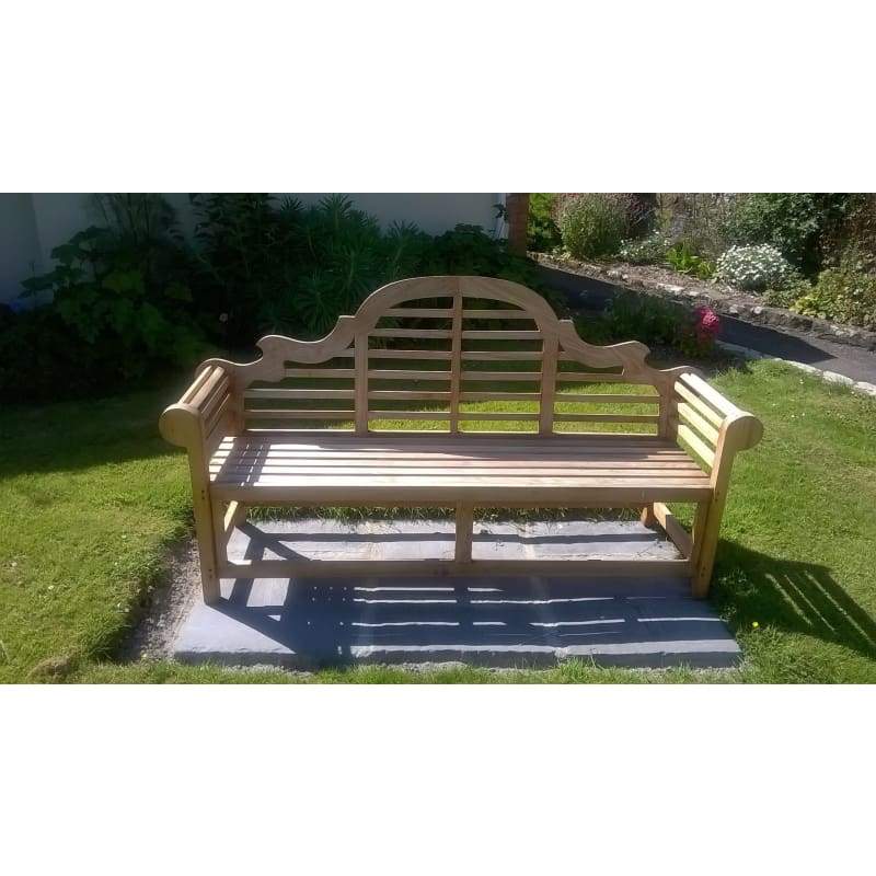 Solid Teak 4 Seater Lutyens Bench - Garden Benches