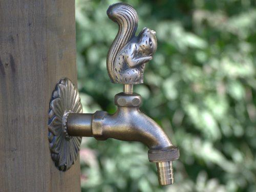 Squirrel Ornamental Brass Garden Tap - Garden Shop Online