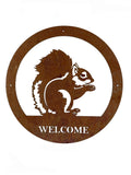 Squirrel Welcome Wall Art