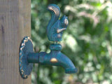 Squirrel Ornamental Verdigris Garden Tap